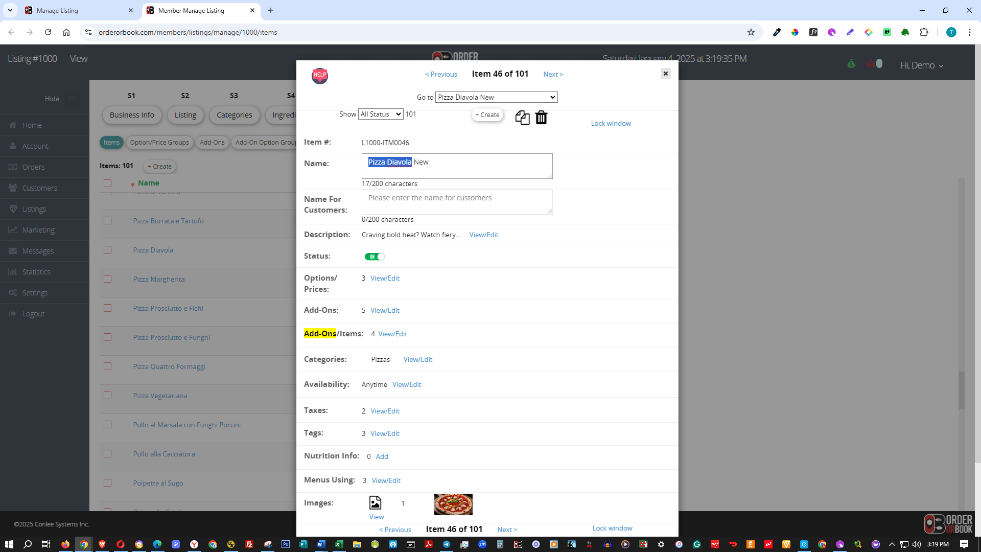 Enter the name to display to customers if it differs from the one above.

