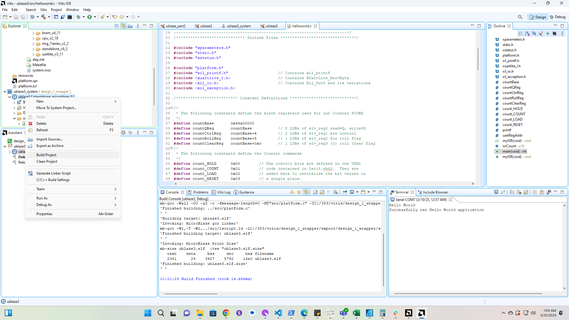 Rebuild and run the project