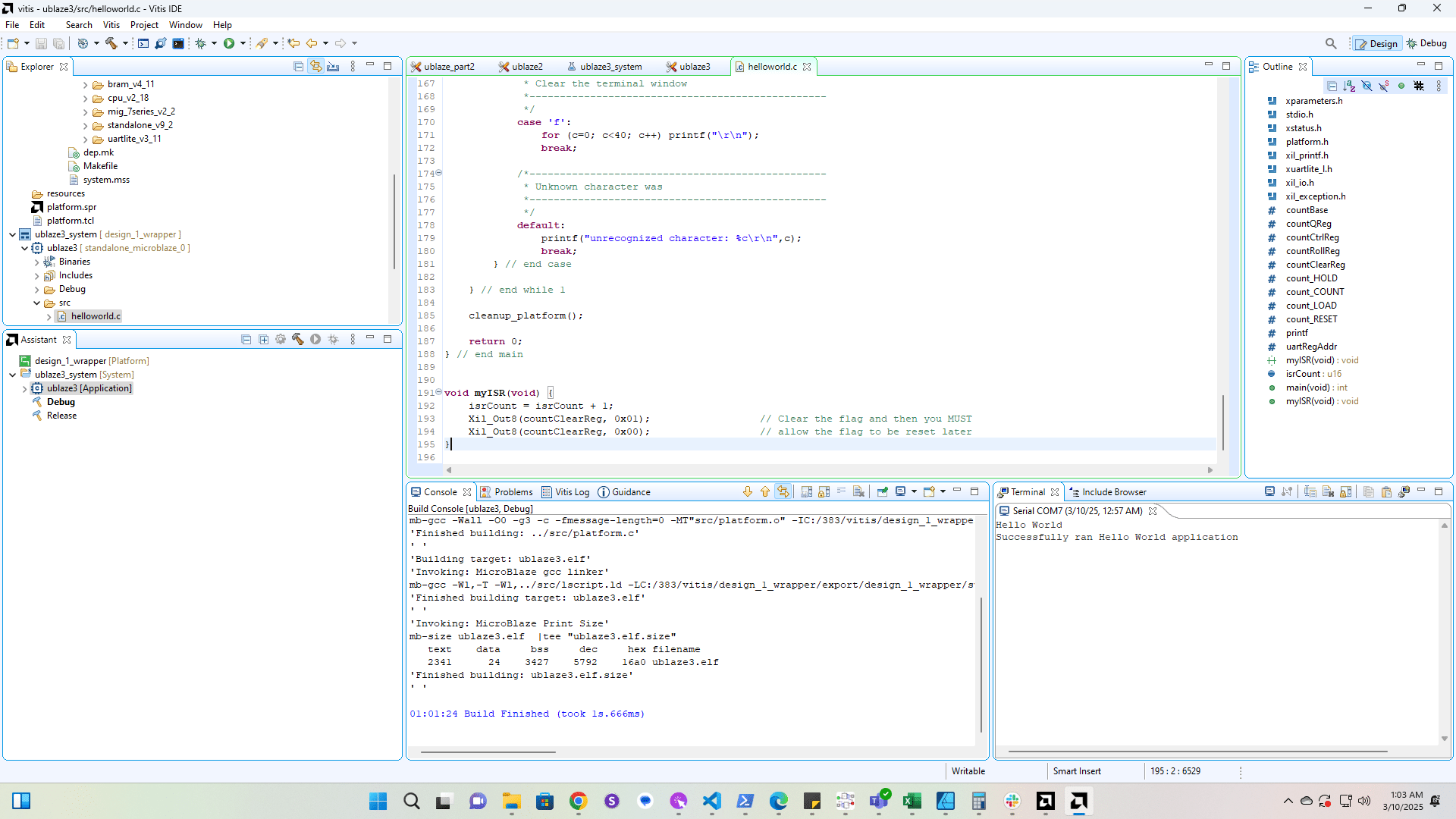 Delete lines 193 and 194 since we didn't setup a flag register