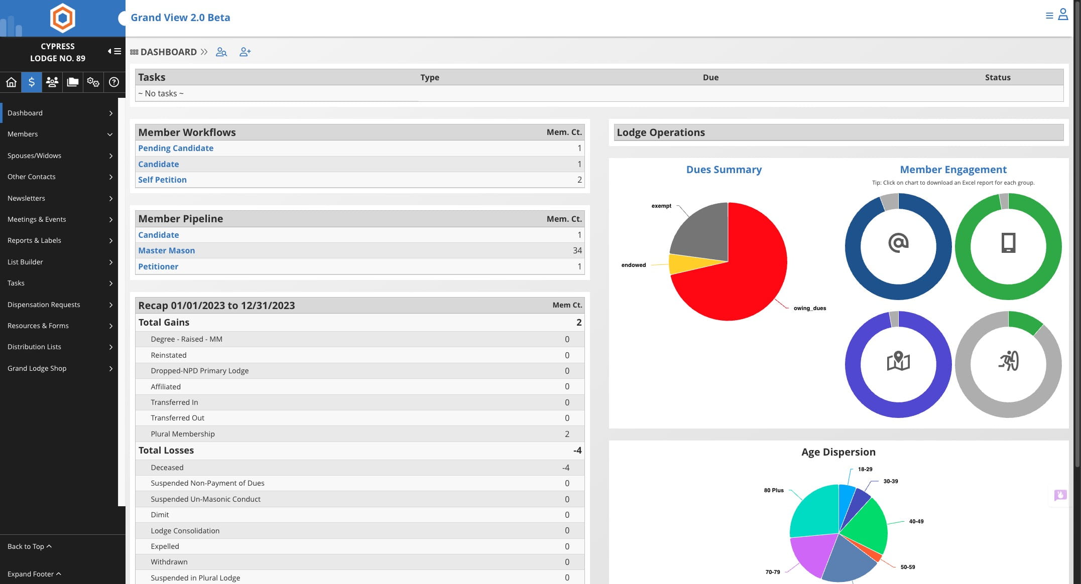 Click this Accounting tab ( $ )