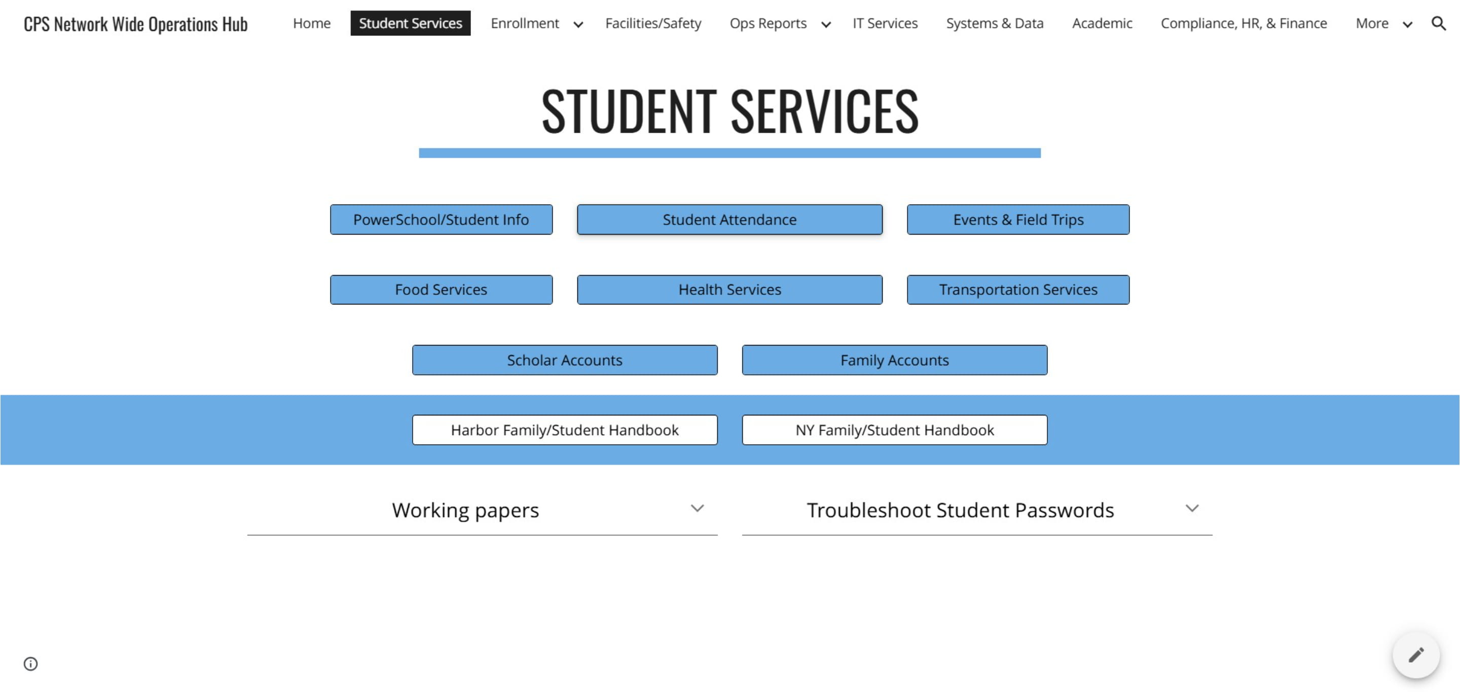 Click on "Student Attendance"