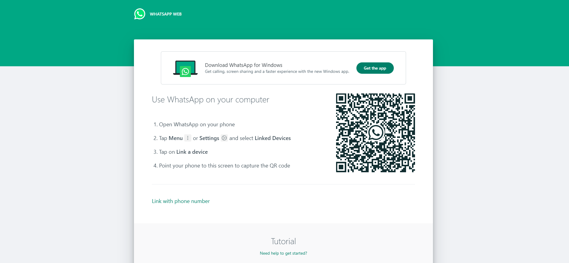 Next, you can proceed to pair again your WhatsApp with WhatsApp Web in your computer. Go to https://web.whatsapp.com/ and scan the QR code that has been generated