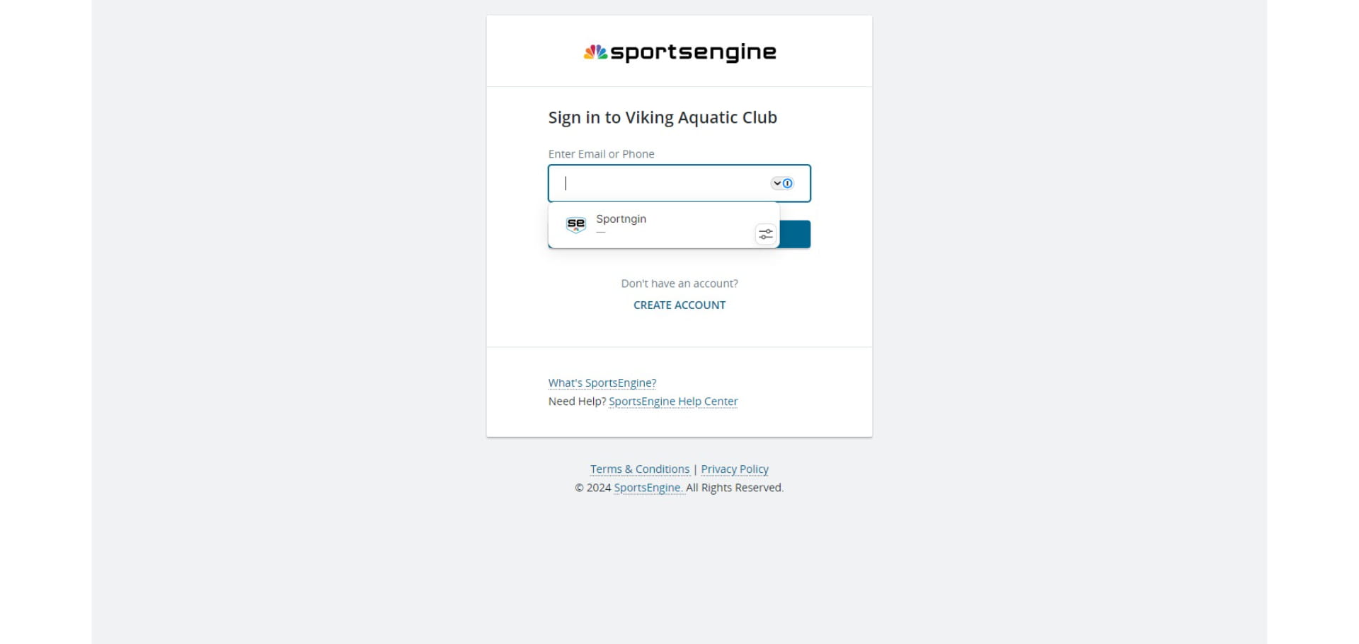 This is probably the most confusing part... as our system is actually called "TeamUnify" which is owned by Sportsengine. If you try to simply go to the sportsengine app or their website you won't be able to access our system. You must login from the link on the website so it directs you to the TeamUnify app after login. -- Enter your login details and click to submit. NOTE: YOU MUST HAVE SETUP A TEAMUNIFY PASSWORD TO BE ABLE TO LOGIN. If you have not please go to these [directions](https://guidejar.com/guides/JRb9GnYaq0rRNracP05V). 
