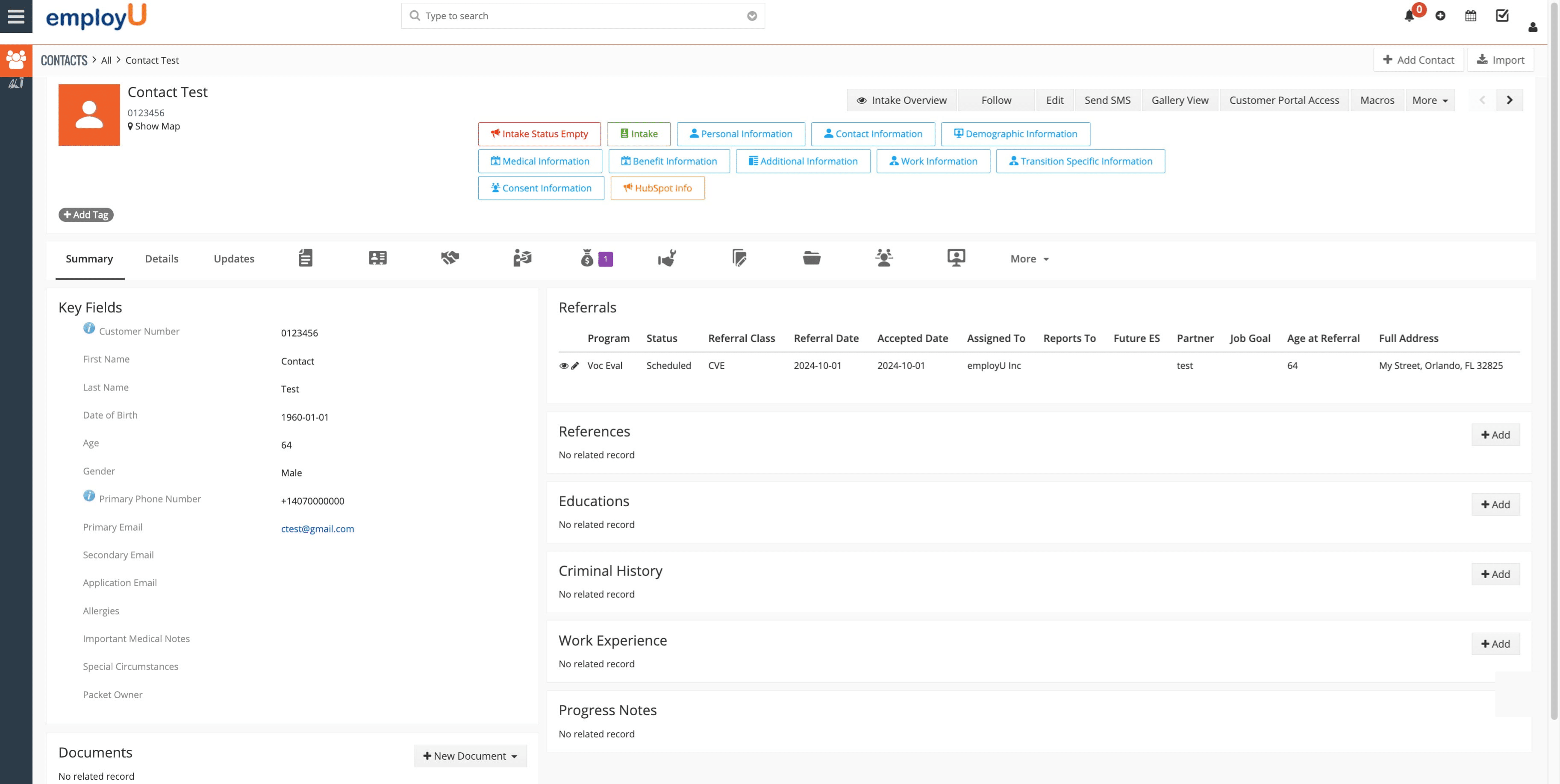 Look for the contact.