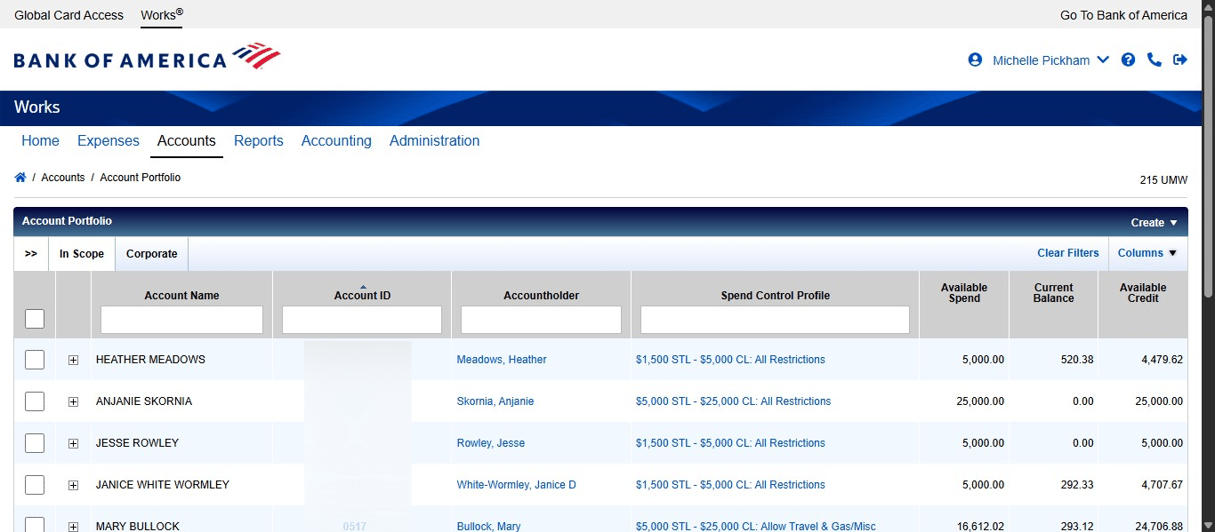 Search for the user.