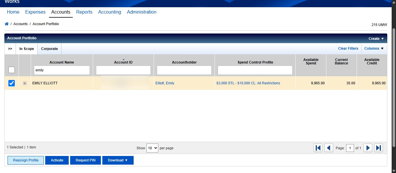 Select the user needing the increase and click on Reassign Profile