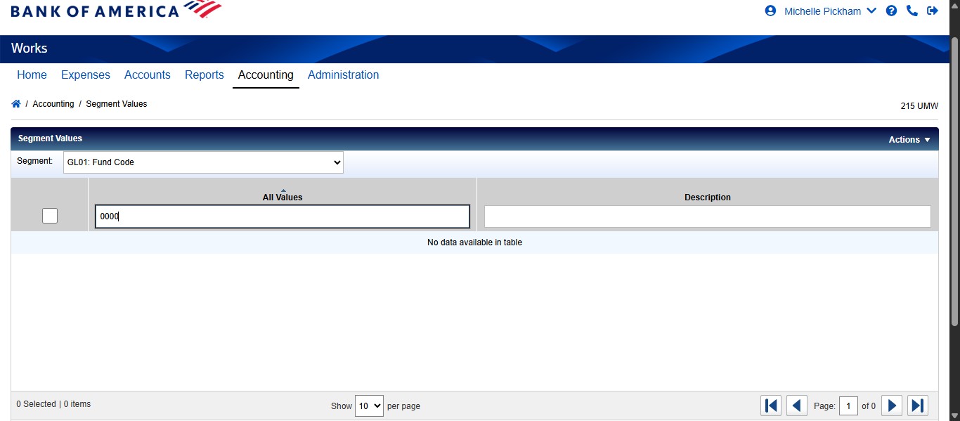 If the new code doesn't exist, click on "Actions"