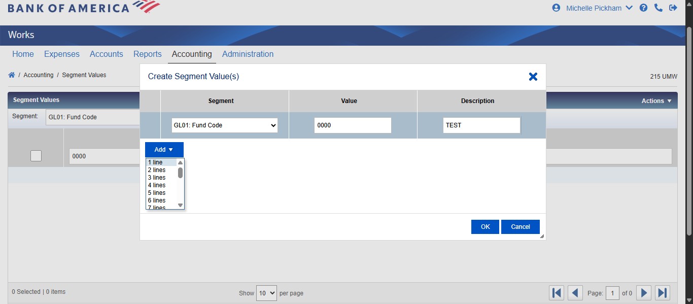 If you need to add more codes, click on the Add button and select the number of additional codes you need to create.