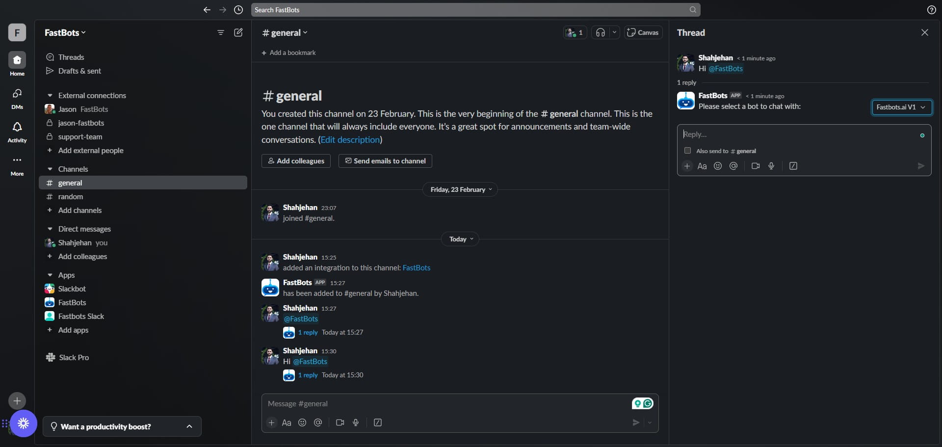 Type your message to interact with the selected chatbot.