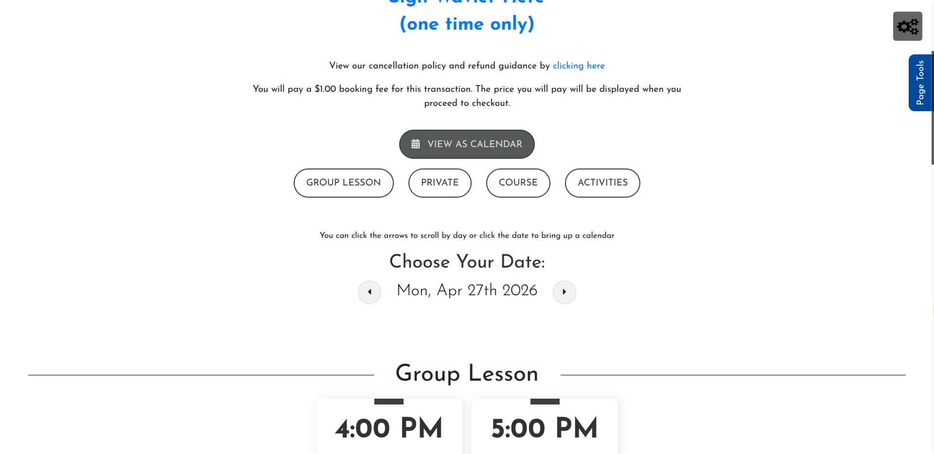 Click 'View as Calendar'