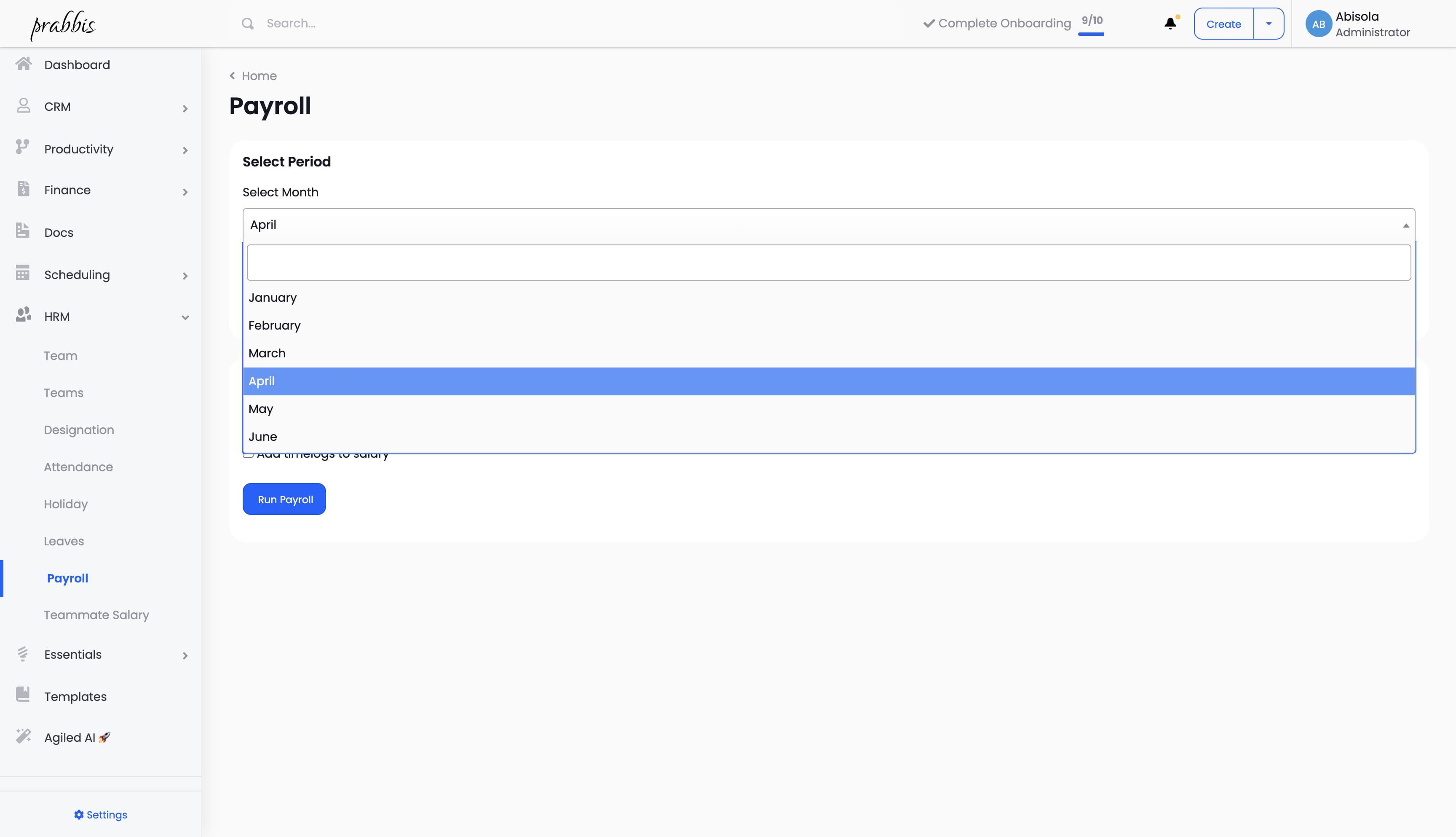 Admin Panel | Payroll