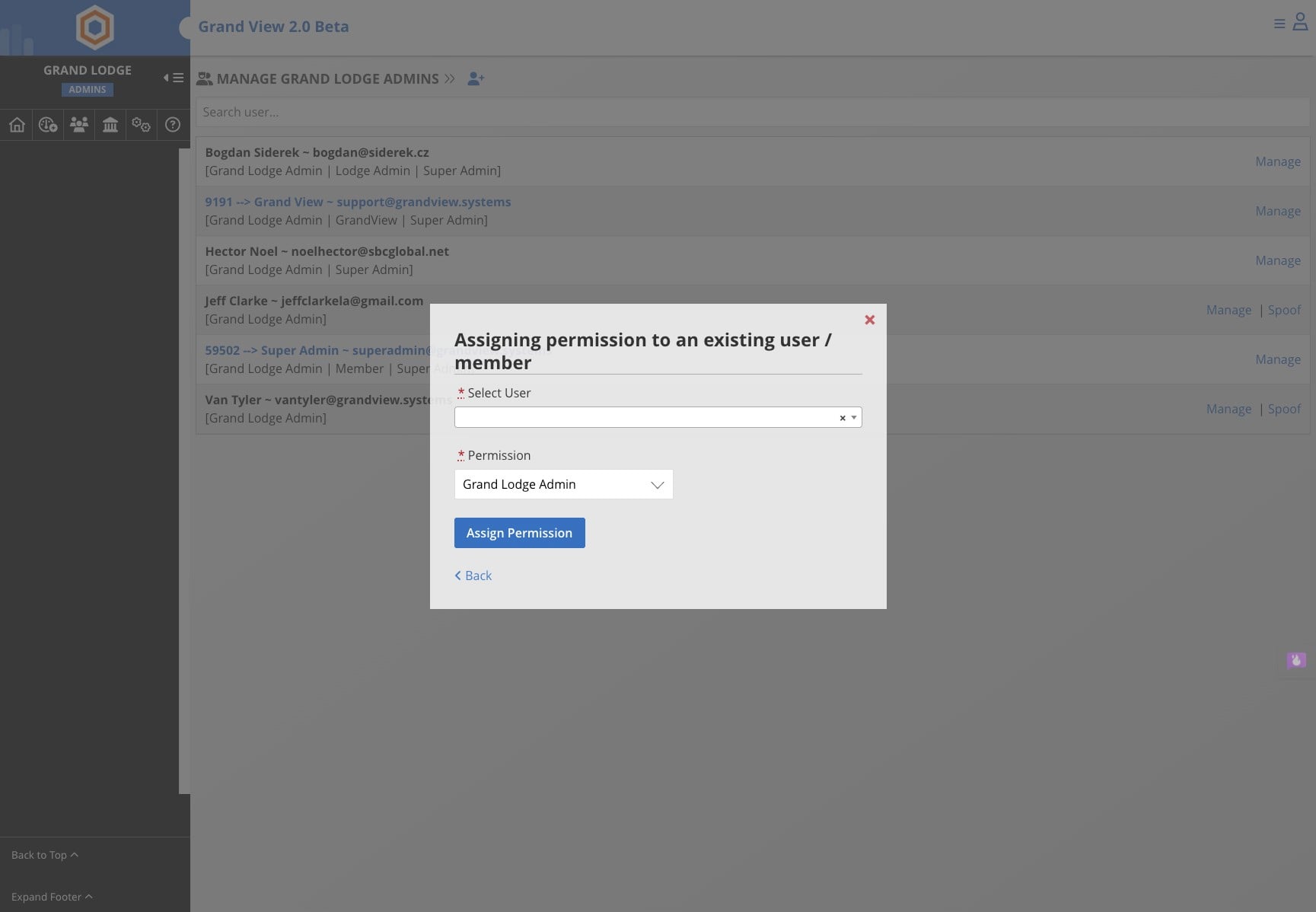 Click "Assign Permission"