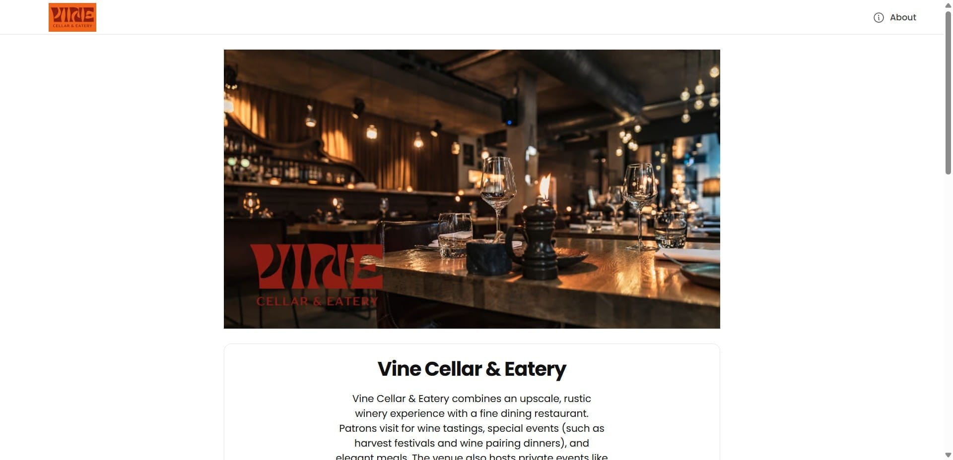 Your customers will see a dedicated page that highlights your venue or organisation, including location details, images, accessibility information, and contact details.