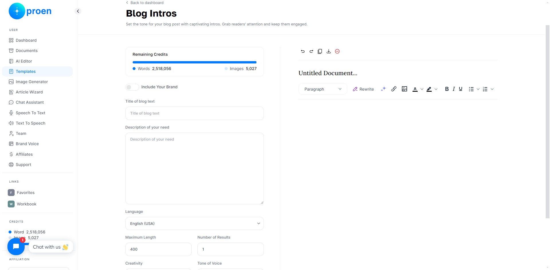 **Optional**: toggle ON "Include Your Brand"