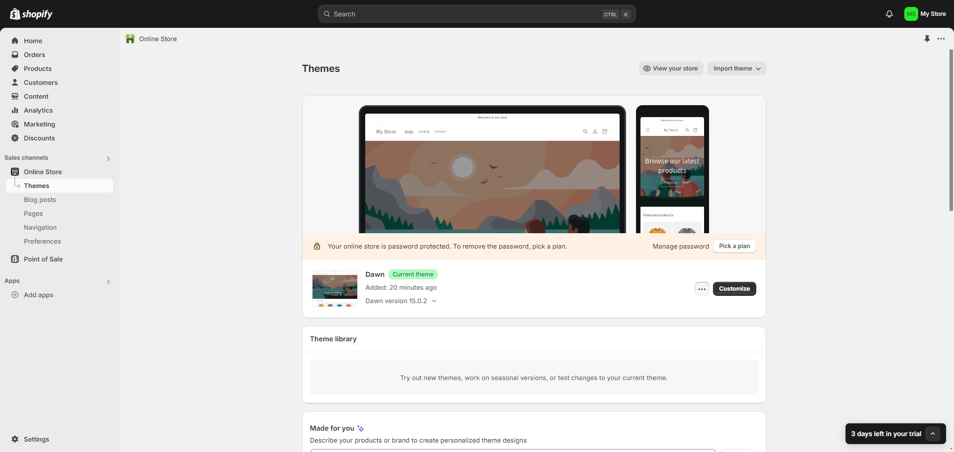 Click the "Three Dots" icon