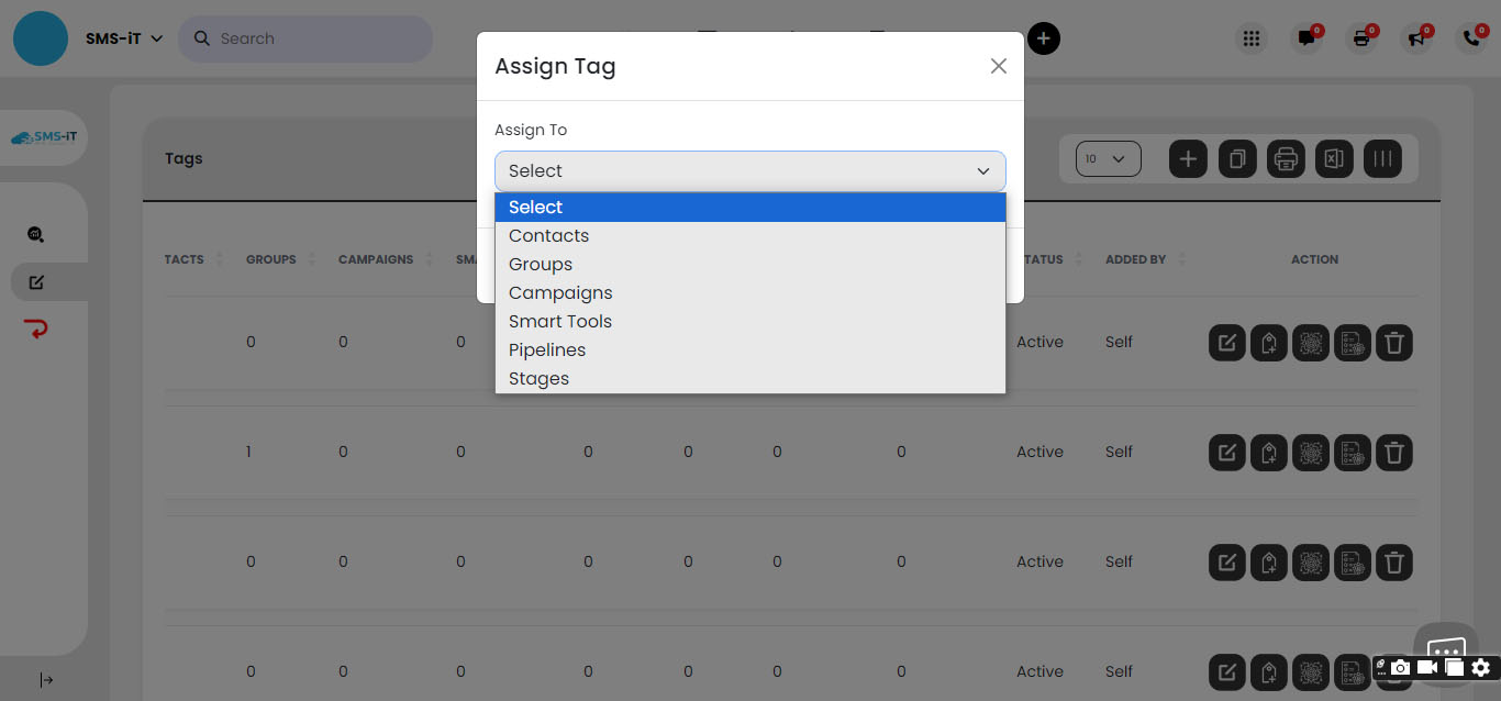 We'll now explore the process of assigning tags to different elements in the CRM.