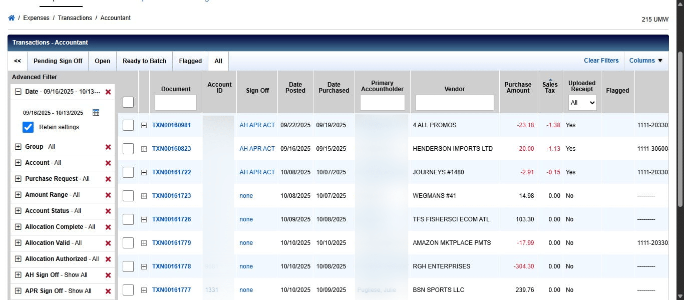 Clicking the column heading once will sort from lowest to highest. We want highest to lowest, so click it again.