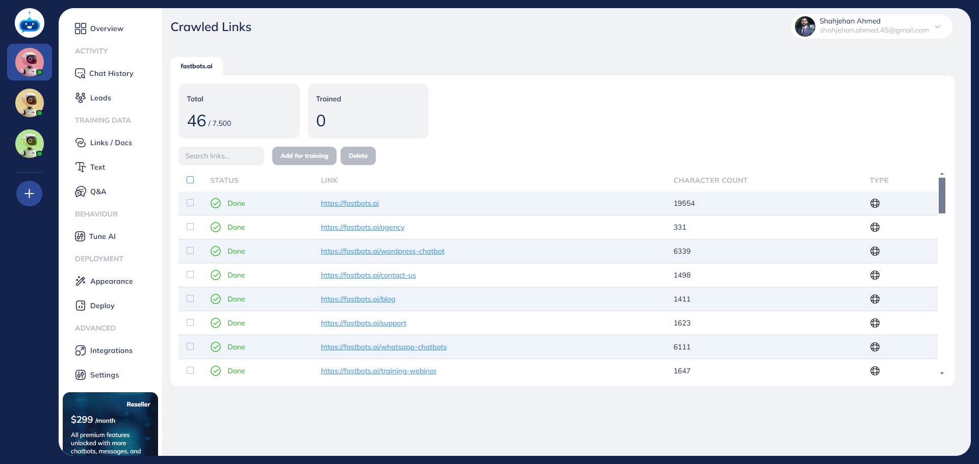 Fastbots crawler will scrape the whole website and list out all the URLs of the given website.


*If, after the initial crawling is complete, there are still some pages that remain undiscovered, a prompt will appear asking you to retry. By clicking "Retry," the browser crawler will be reactivated to scan the site again and attempt to find any remaining pages*