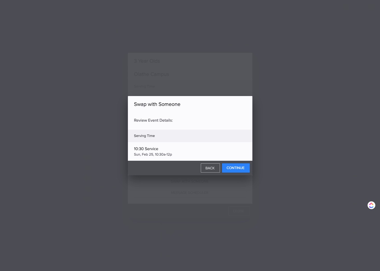 SELECT "Continue"