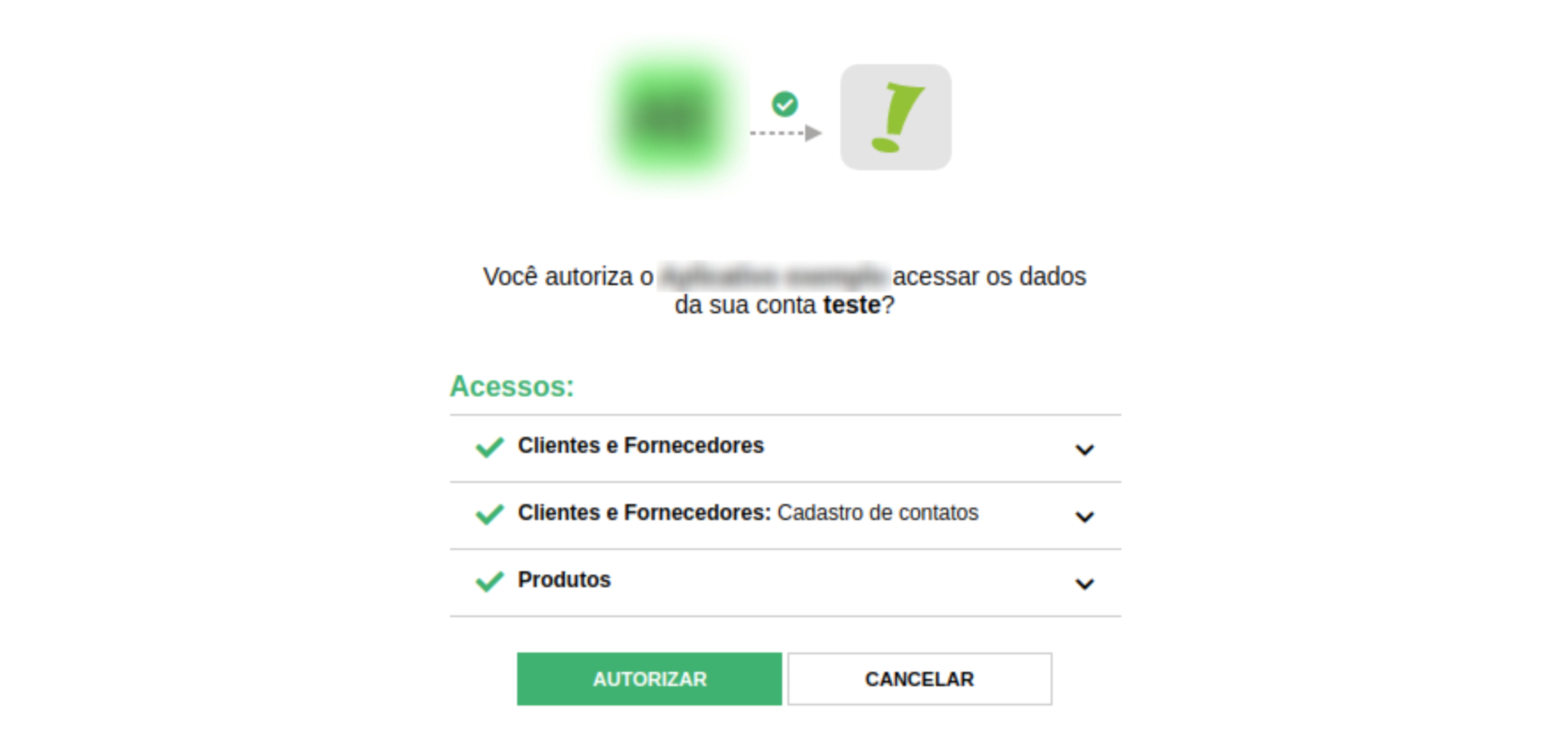 Após concluir a autorização, ao listar a conta cadastrada na YouShop, o status aparecerá como Autenticado. Em seguida, prossiga para o próximo passo.