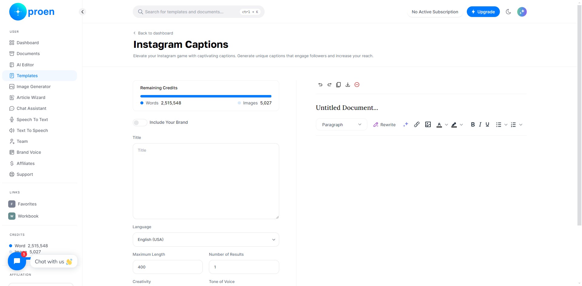 **Optional**: toggle ON "Include Your Brand"