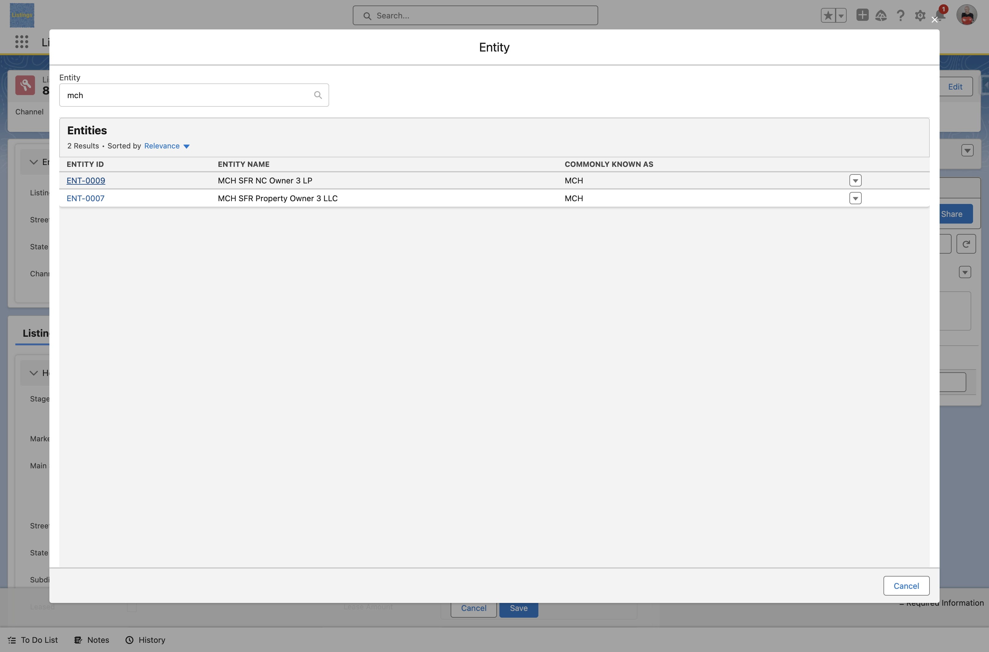 Salesforce: Adding a Seller Entity to a Listing