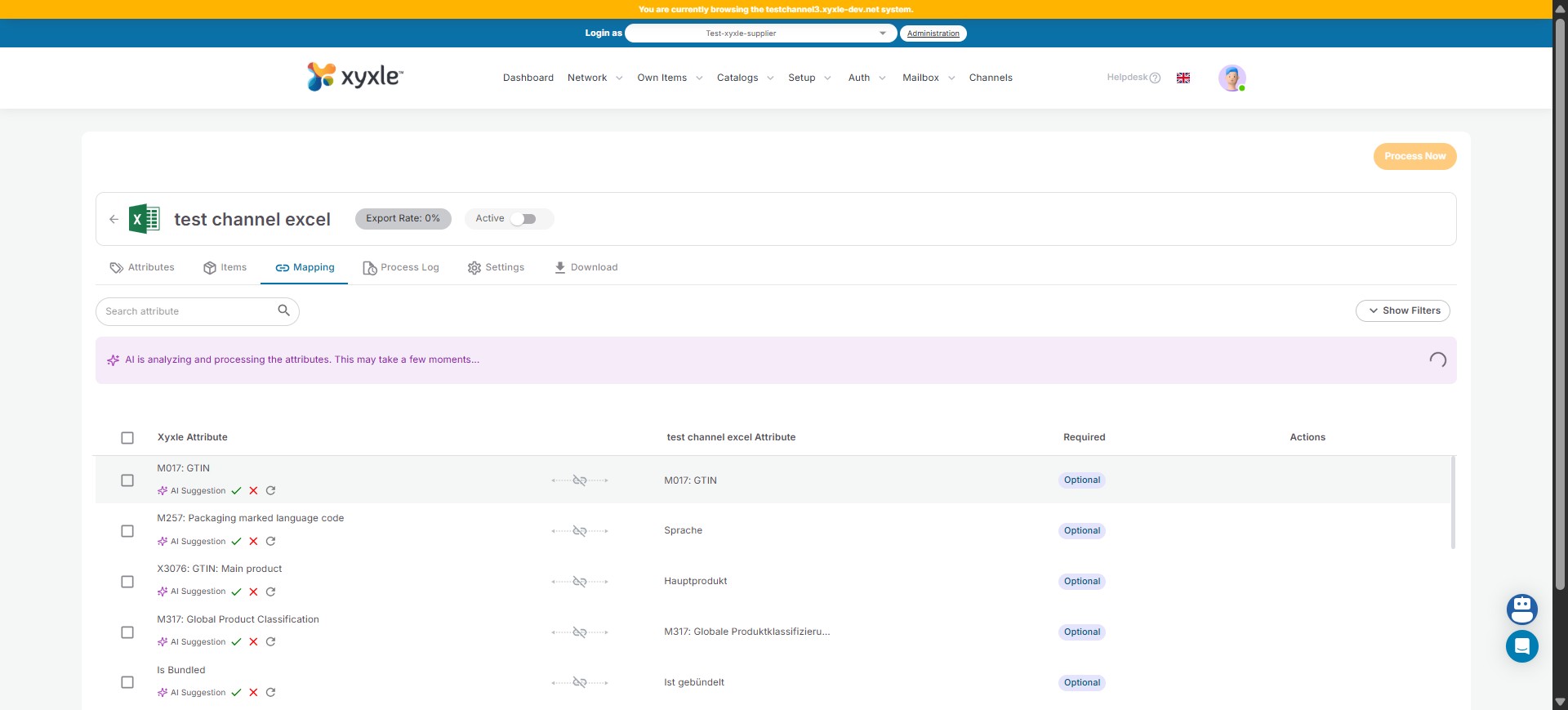 After some matches have been made you can pick which ones you need with the green arrow.