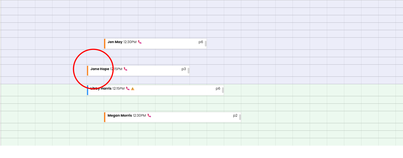 In you timeline view, you'll see bookings with an orange bar, have an outstanding booking guarantee request.