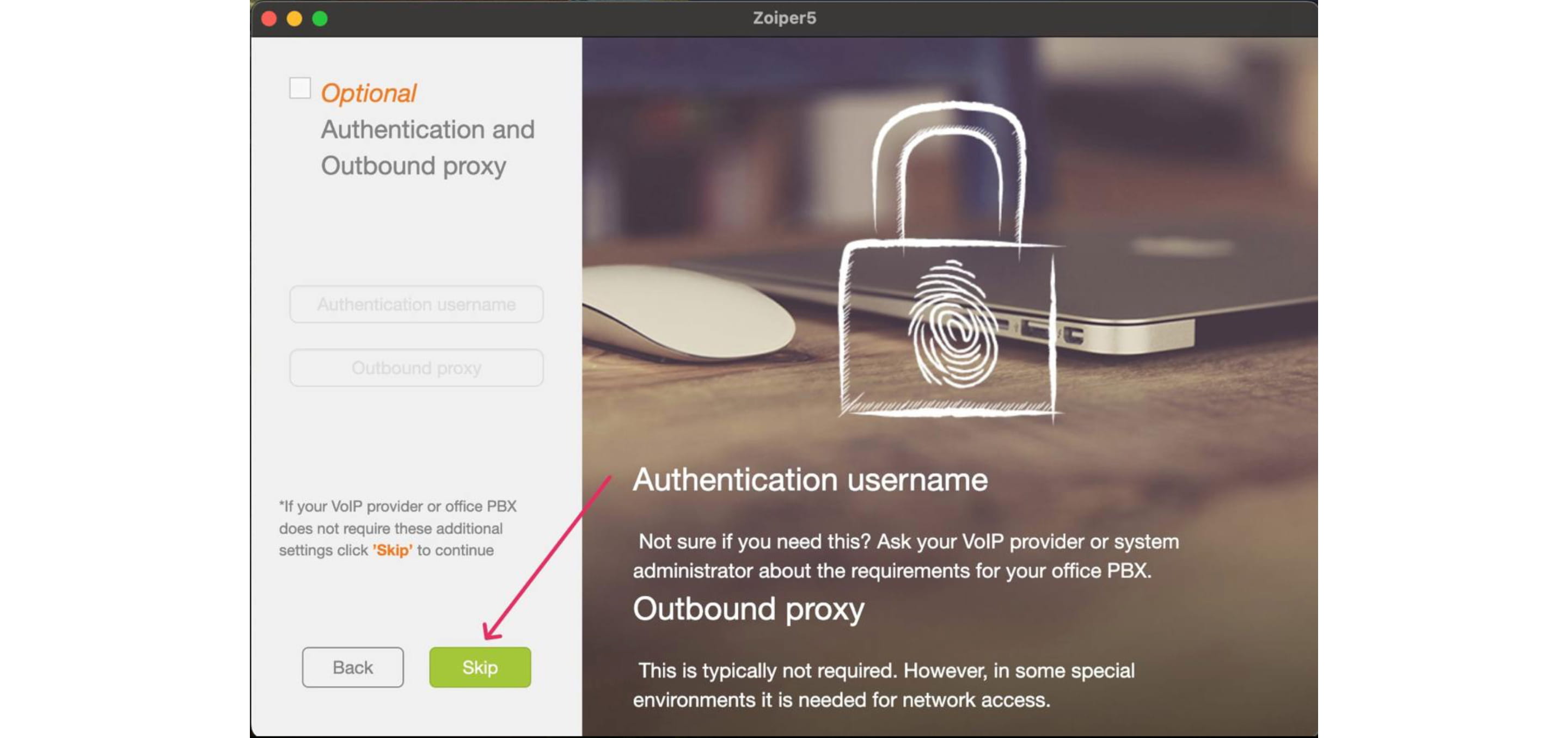 Здесь просто нажимаем *Skip*