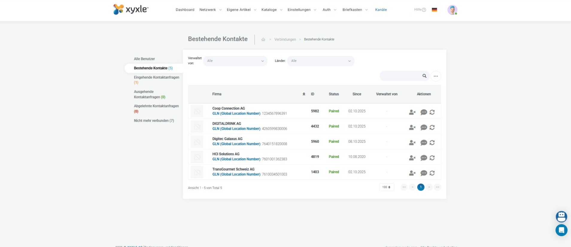 Cliquez sur « Chaînes ».