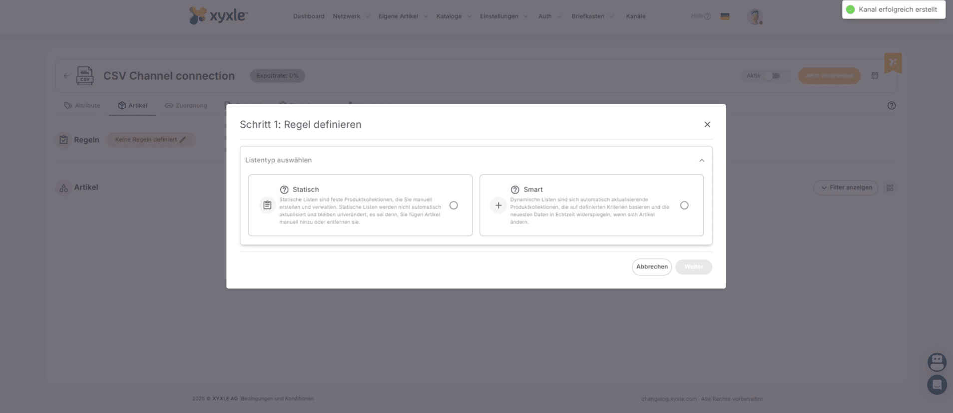 Cliquez sur Statique ou Intelligent, selon vos besoins. Dans cet exemple, nous utiliserons Statique.