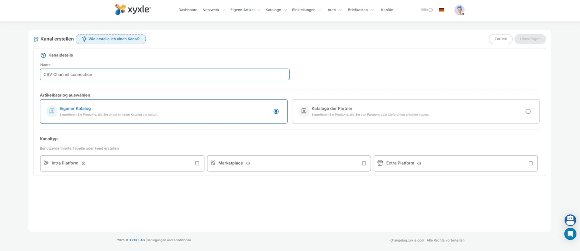 Cliquez sur Plateforme supplémentaire.