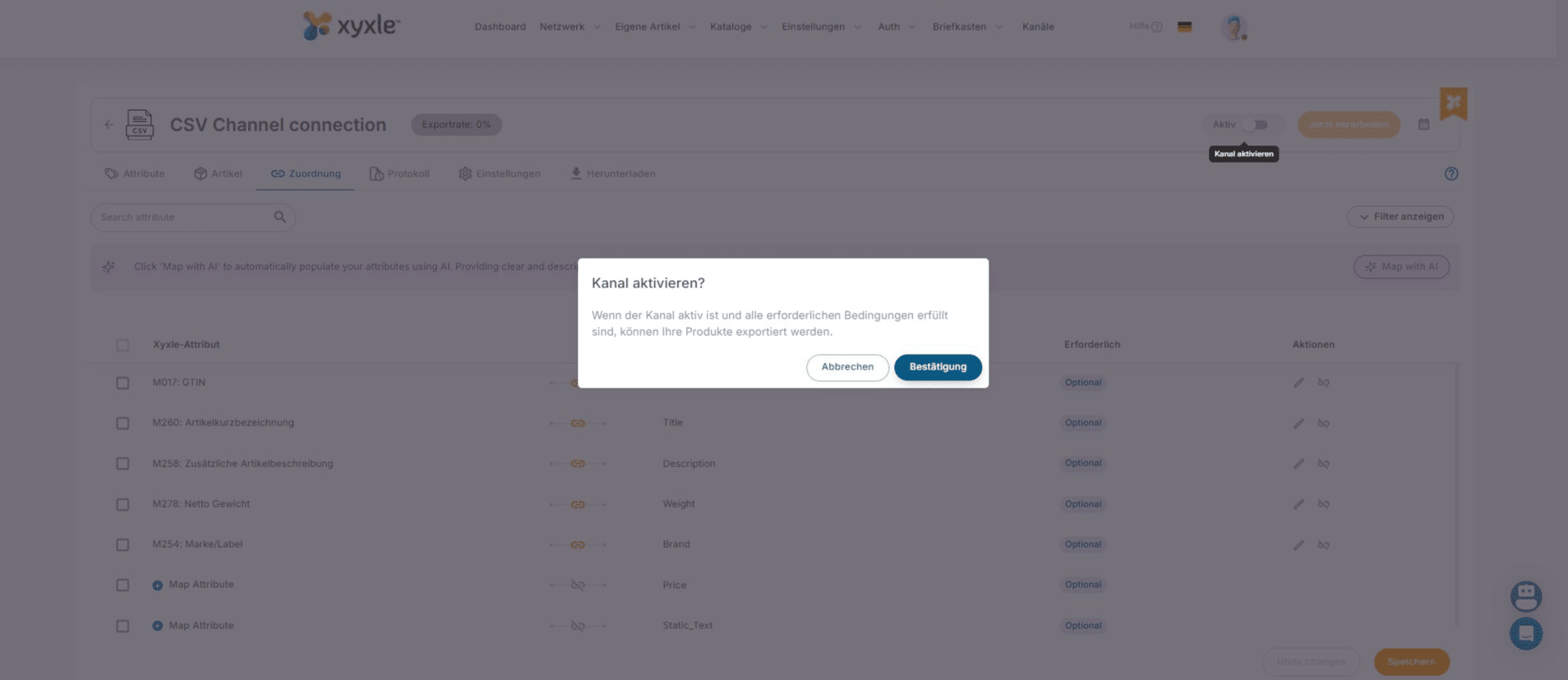 Cliquez sur « Confirmation »