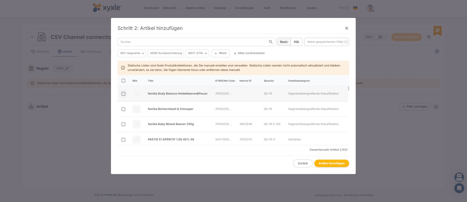 Cliquez ici pour sélectionner un article.