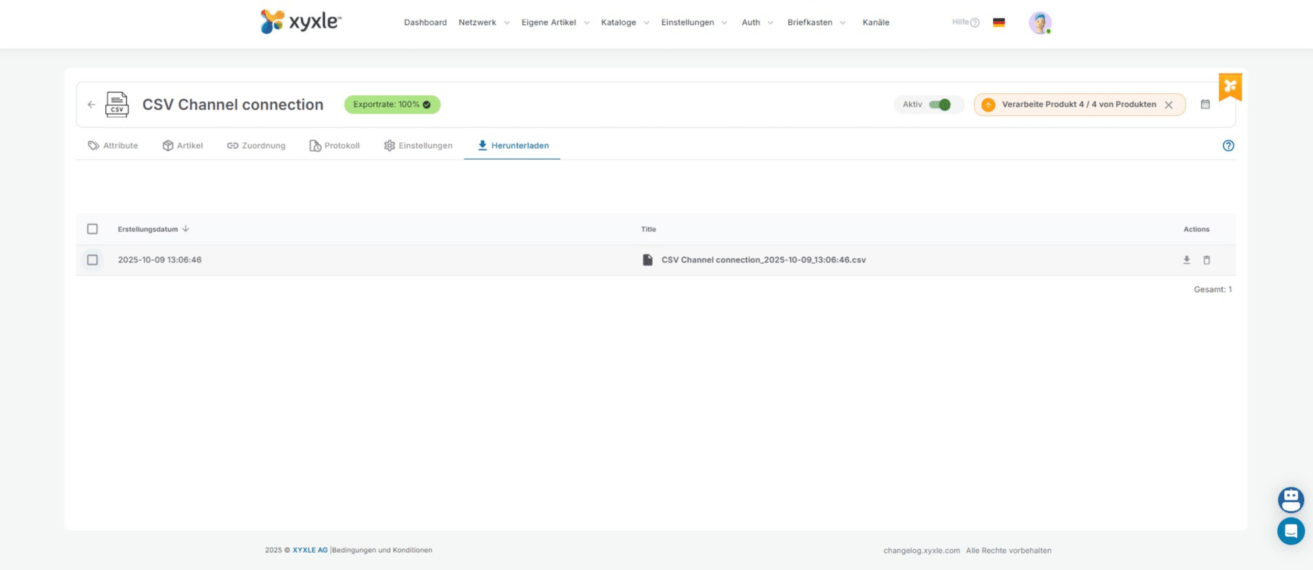 Cliquez ici pour sélectionner le fichier CSV.