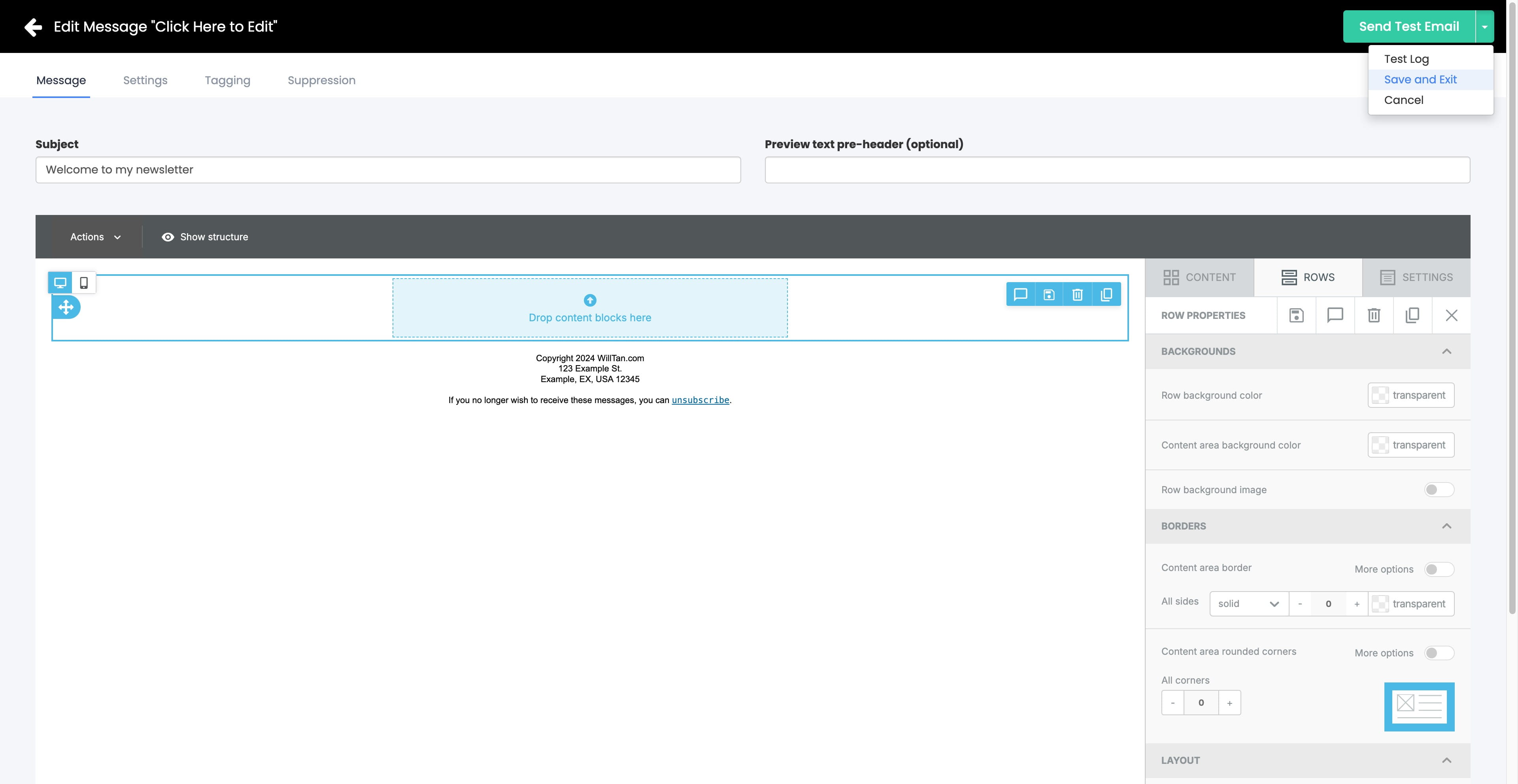 Click on "Save and Exit"