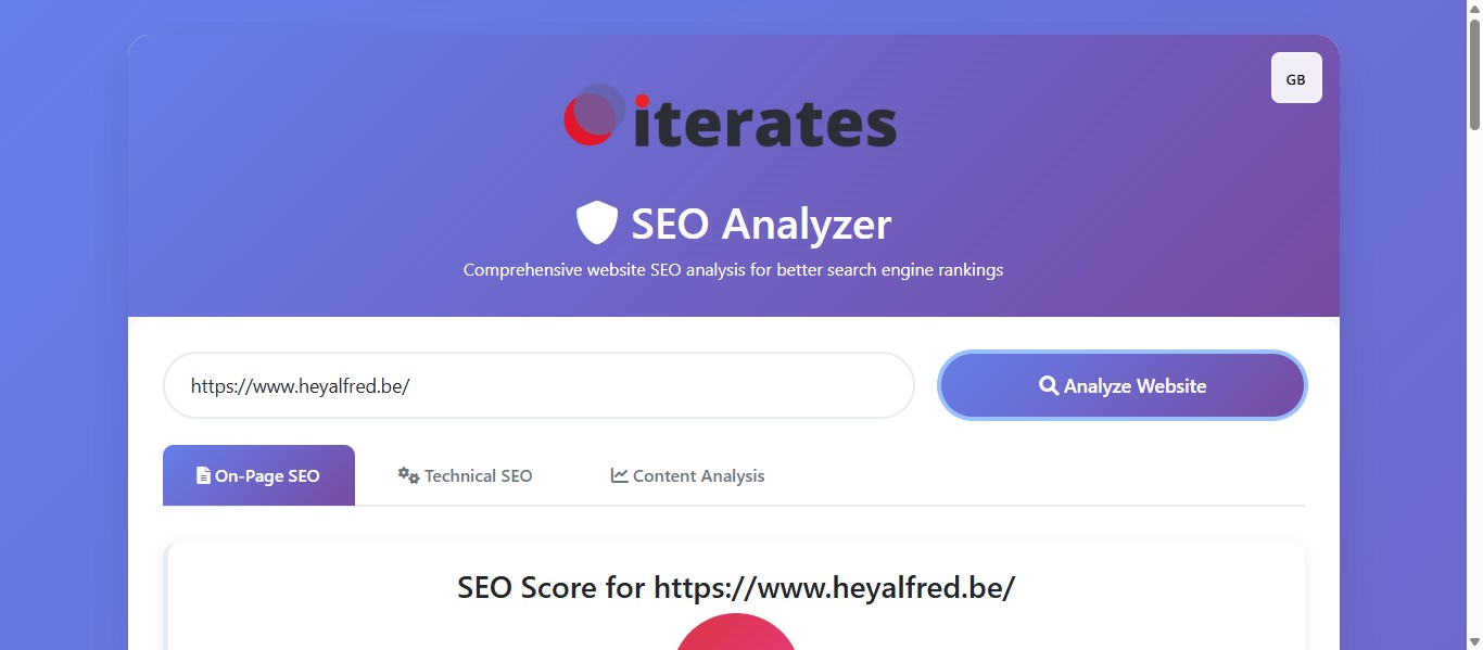 Allez sur l'onglet On-page SEO pour voir le résultat de l'analyse SEO sur les différentes pages