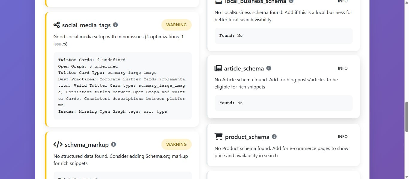 Sans ce schema, vos articles sont moins susceptibles d’apparaître avec des résultats enrichis (rich snippets), ce qui peut limiter leur visibilité et leur taux de clic dans les résultats de recherche.