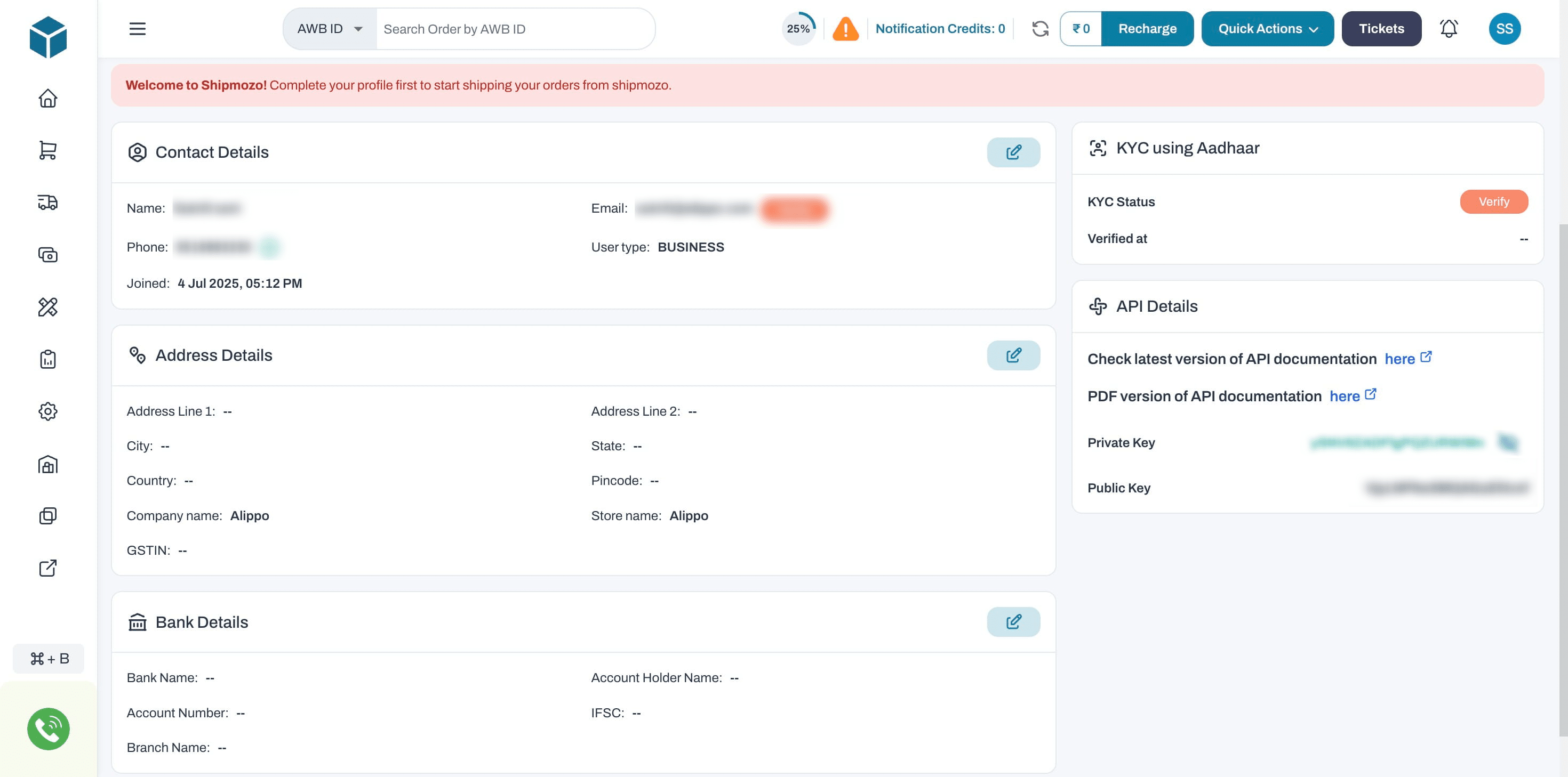 Done 🚀
Share both **Private Keys** & **Public Keys** with Prince (Prince@alippo.com)