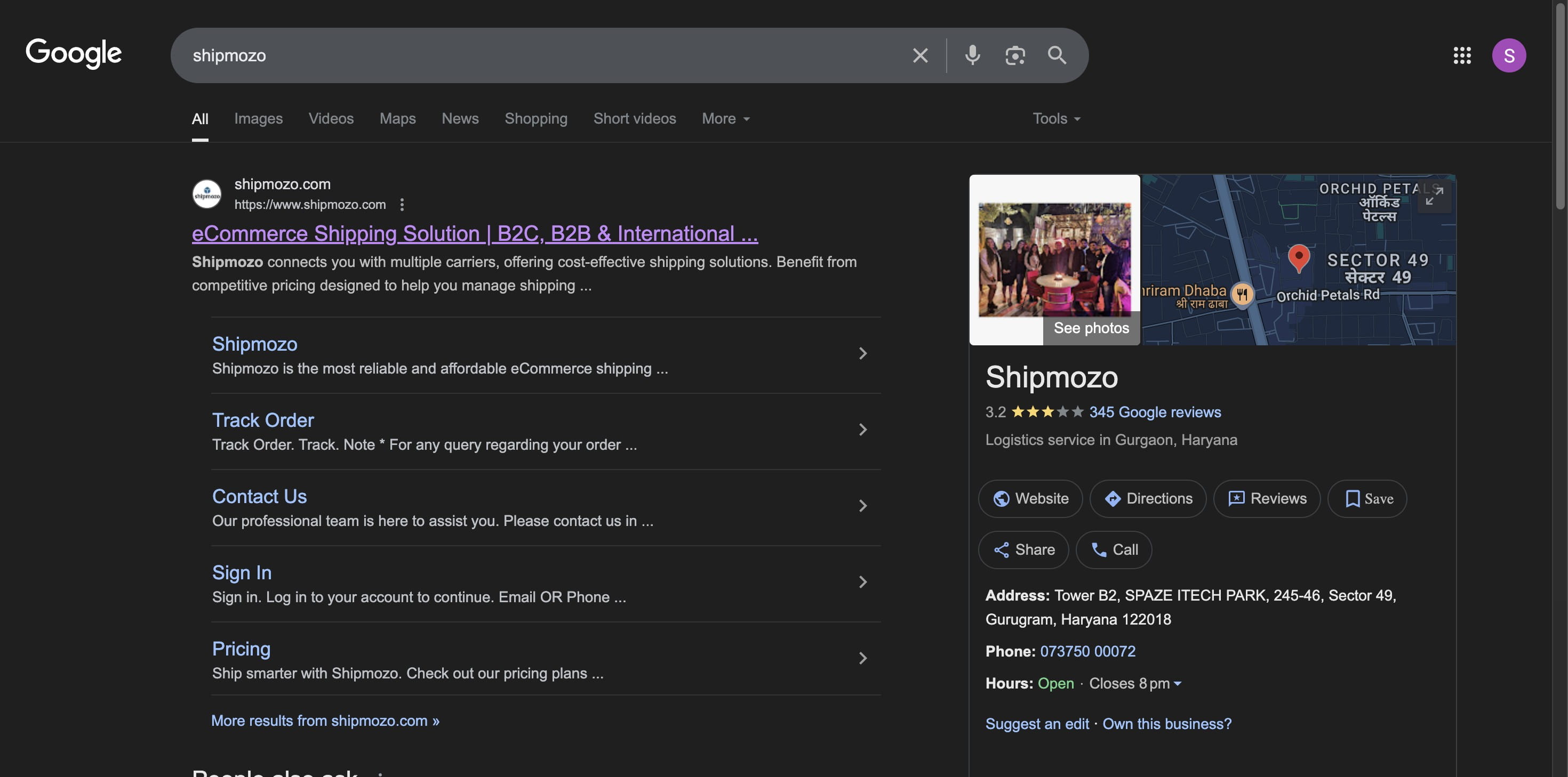 Click on "**Shipmozo**" to get started.