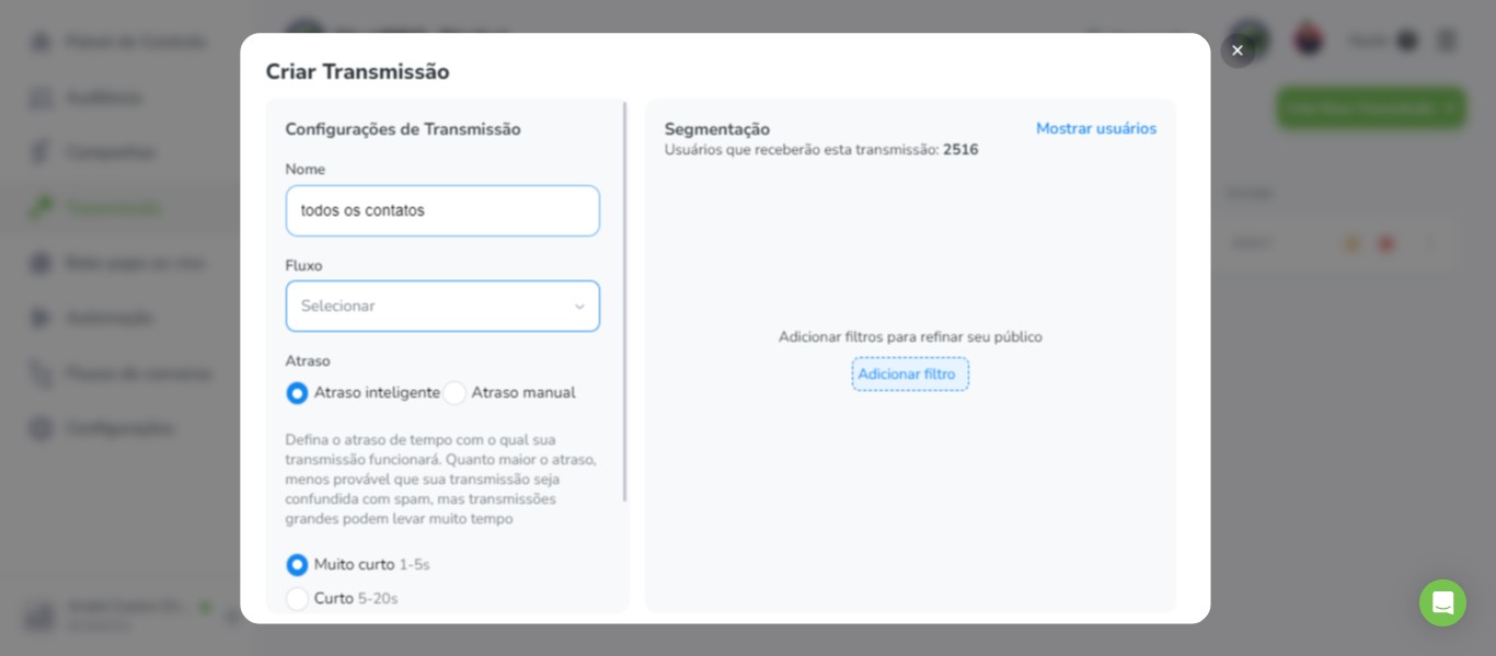 Click on "Selecionar"