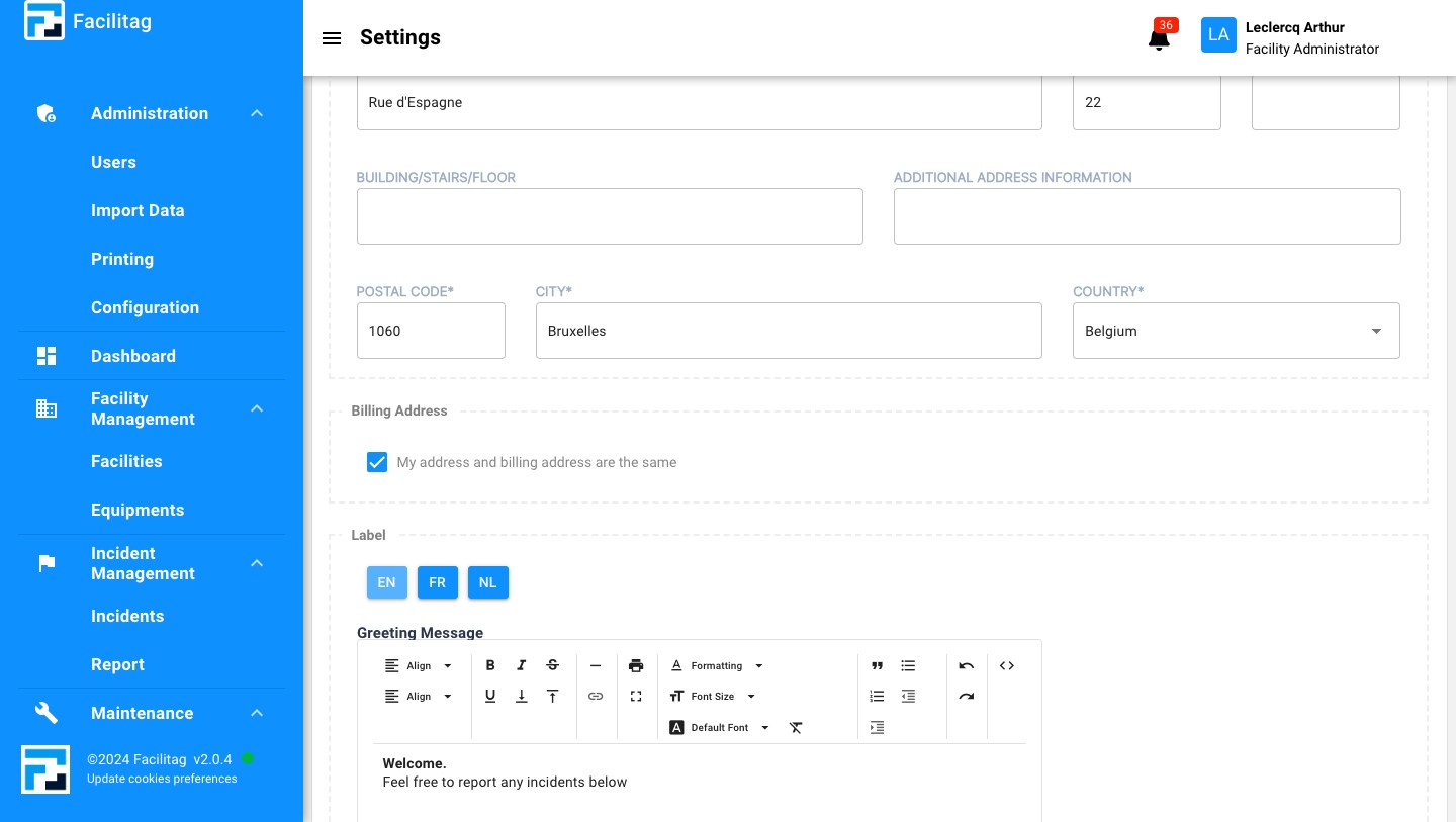 Scroll down for additional settings