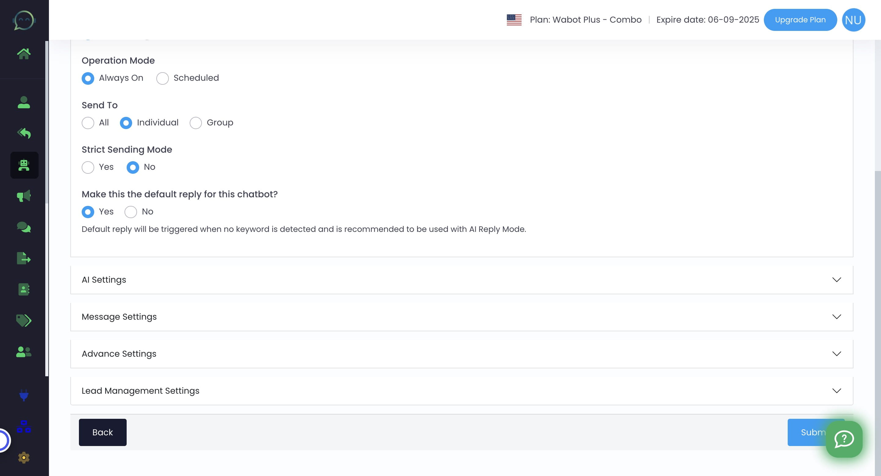 How to Set Item List in Chatbot AI