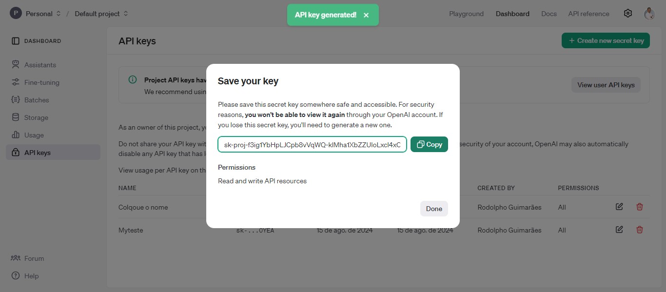 Click on "Copy"