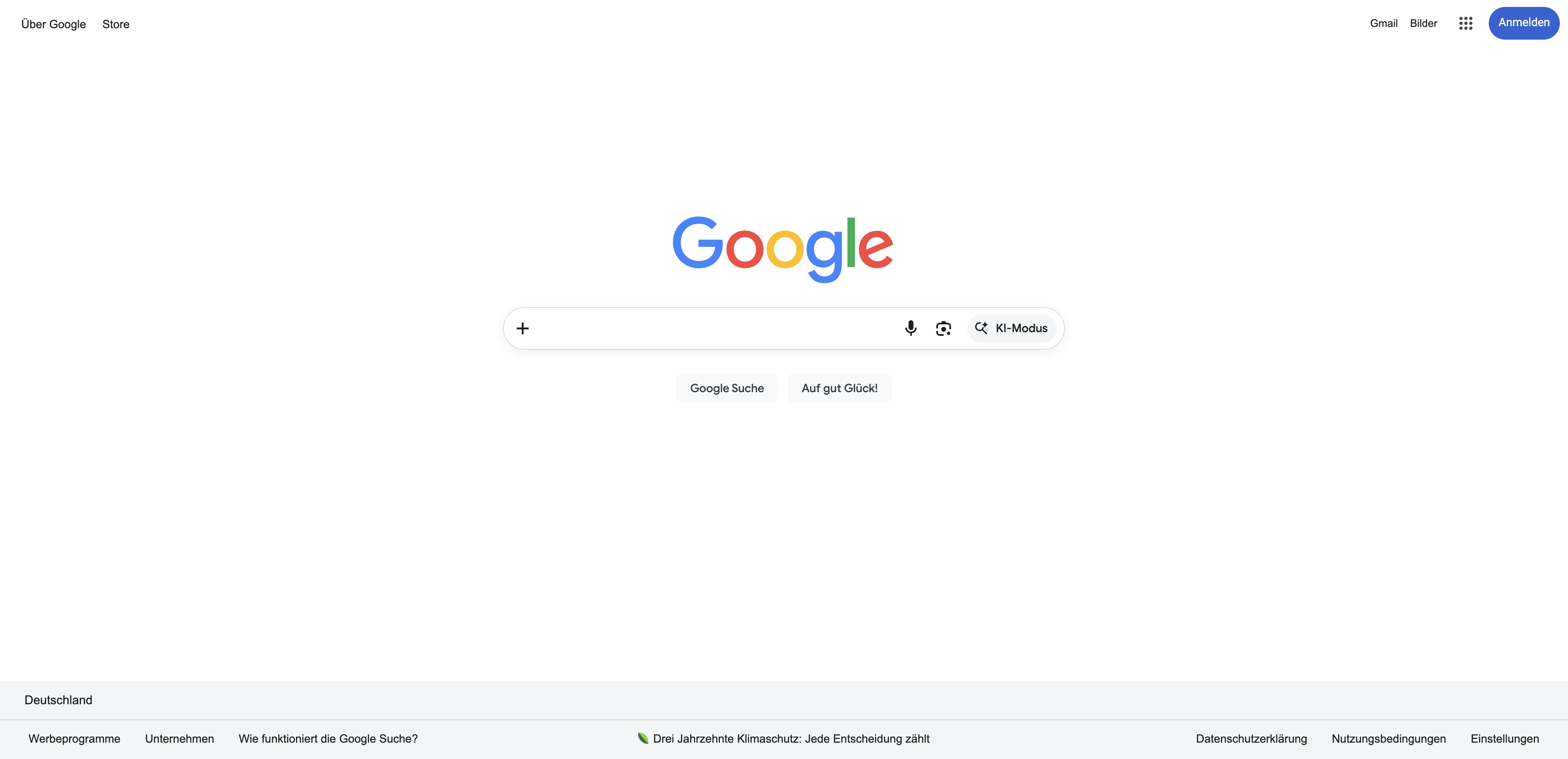 Klicke oben rechts am Bildschirmrand auf den Button "Anmelden"