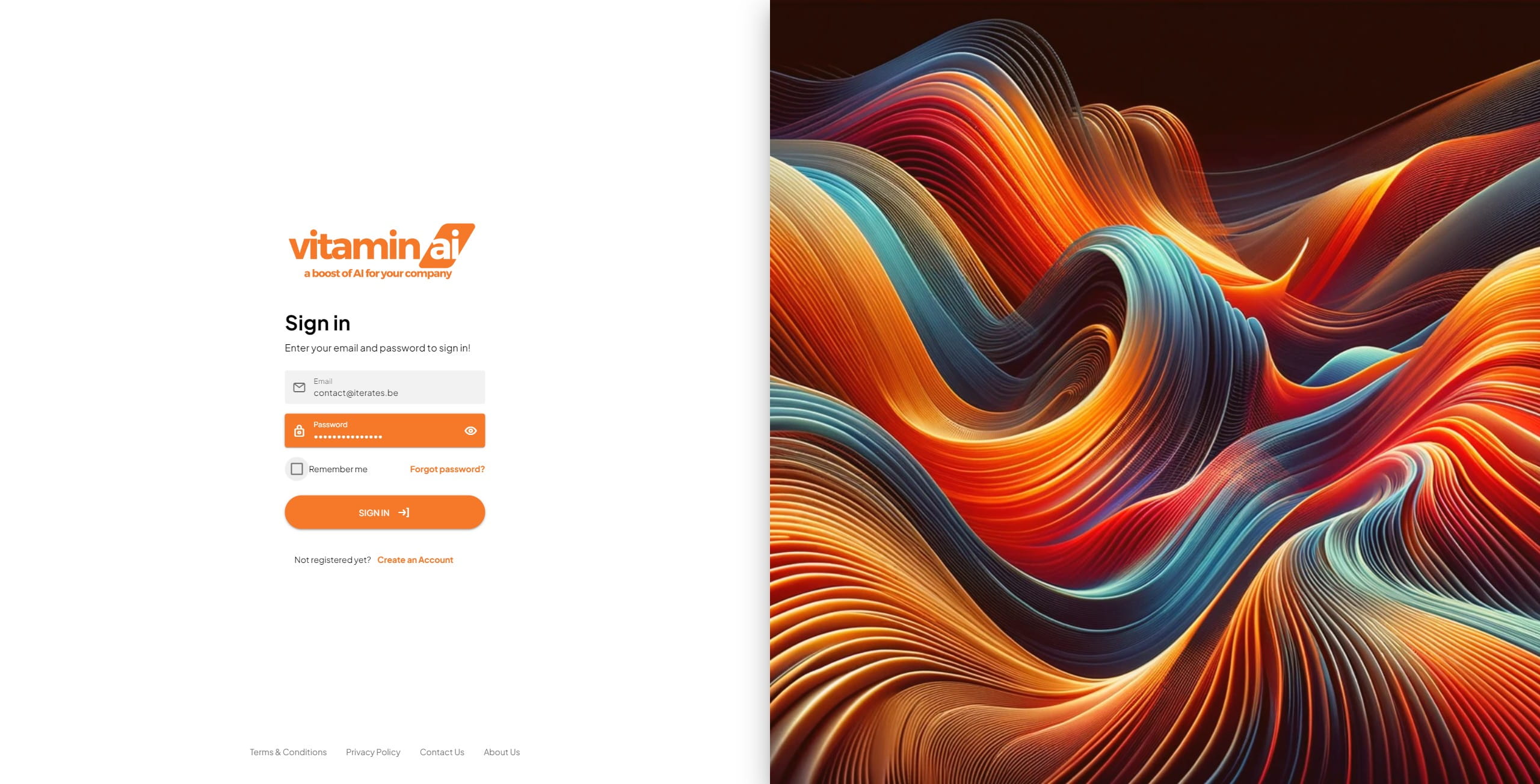 Check "**Remember me**"