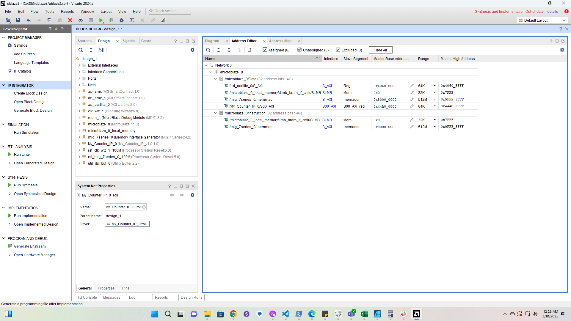 Generate the bitstream