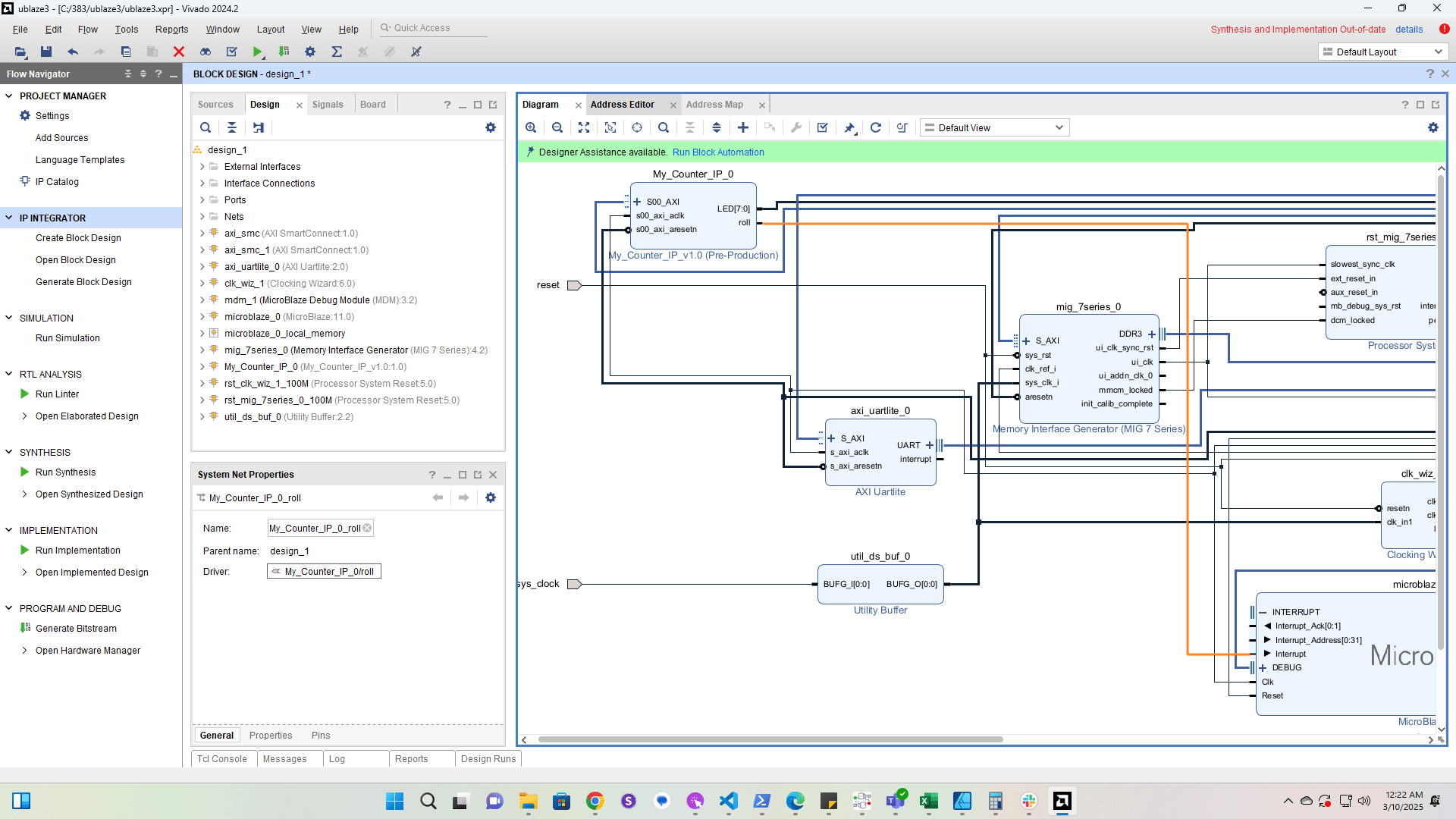 Take a look at the address space