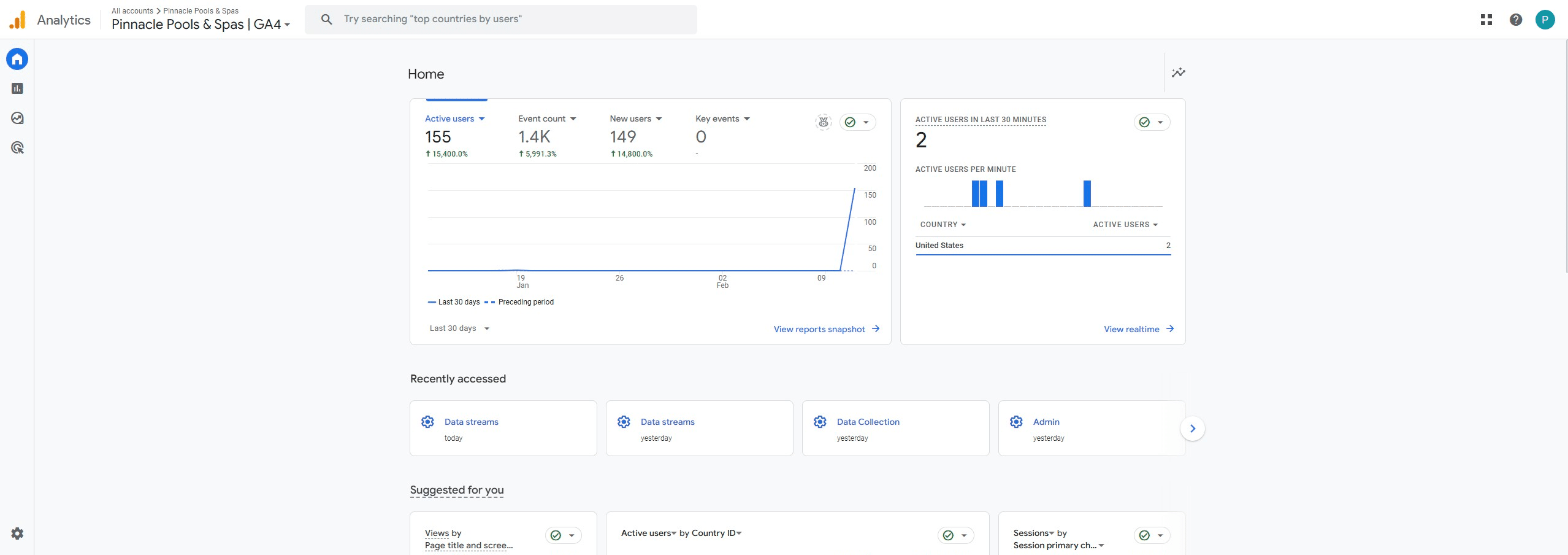 Click in the search bar