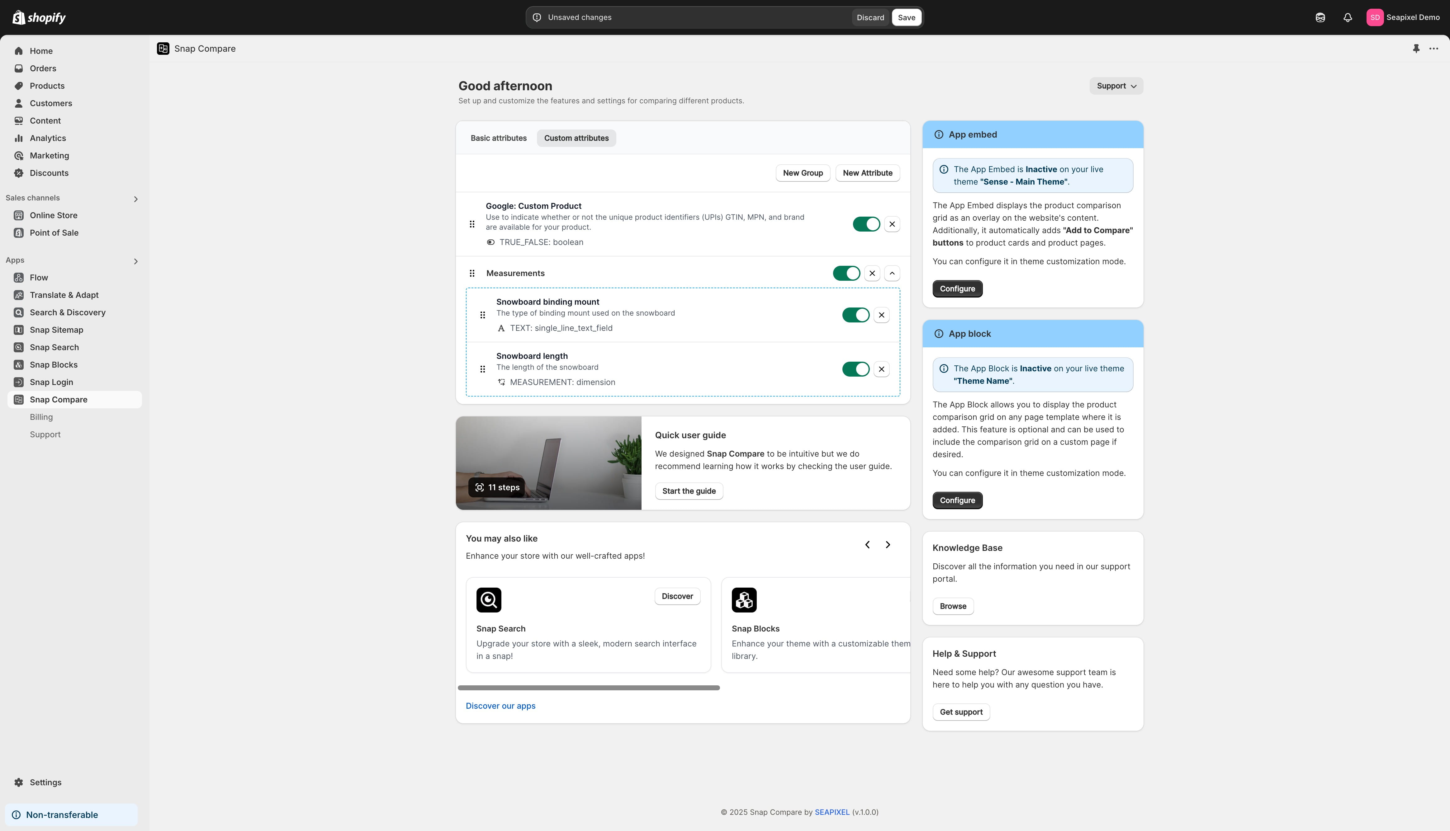 Each group and individual attribute can be rearranged using drag and drop.